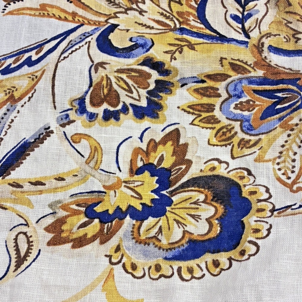 Joie 100% Linen Pastel Blue Floral Sleeveless Top Womens XL Coastal Beach Resort - Picture 7 of 10